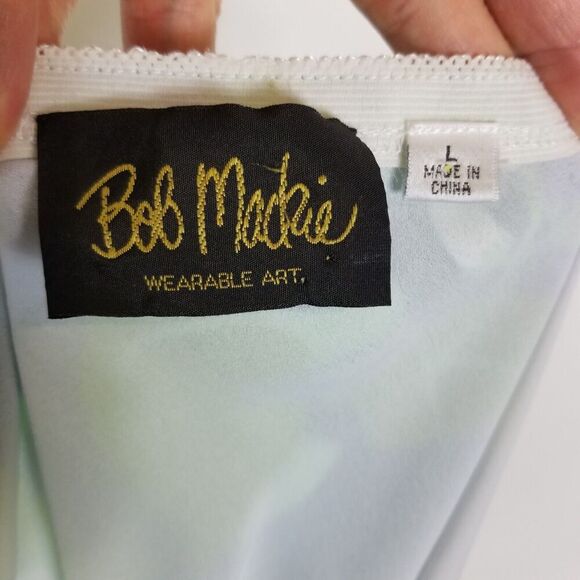 Vibrant Floral Midi Skirt in Green and Blue - Picture 5 of 6